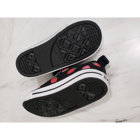 NEW EASY ON / OFF - Converse CTAS 2V OX Strawberry Toddler Baby Size 7 Sneakers - Picture 6 of 8